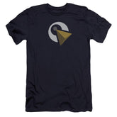 Star Trek Vulcan Logo Men's Ultra-Soft 30/1 Cotton Slim Short-Sleeve T-Shirt